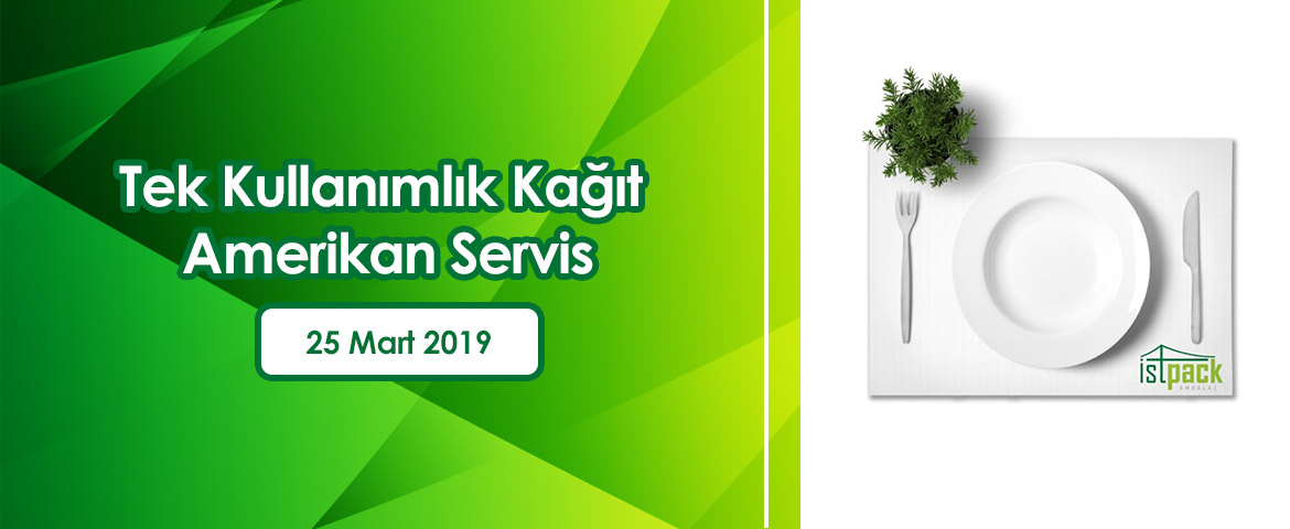 Tek Kullanımlık Kağıt Amerikan Servis