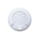 Beyaz Emzikli Karton Bardak Kapağı - 8 Oz