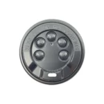 Siyah Emzikli Karton Bardak Kapağı - 8 Oz