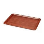 Ahşap Desenli Plastik Fastfood Tepsisi - 25x34 cm