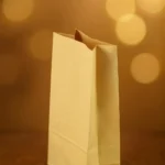 Kare Dipli Kraft Kağıt Kese - 12.5x25x8 cm