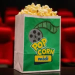 Kraft Midi Popcorn Kesesi - 15x20x8 cm