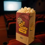 Kraft Large Popcorn Kesesi - 15x28x8 cm - Görsel 2