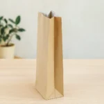 Çift Katlı Kare Dipli Kraft Kese - 8x22x5 cm