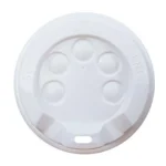 Beyaz Emzikli Karton Bardak Kapağı - 12/14/16 Oz