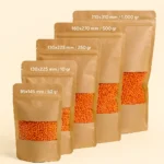 Pencereli Kraft Kilitli Doypack - 25x34x6 cm