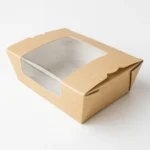 Küçük Pencereli Menü Box Kutusu - 14x10x5 cm - 40 Adet