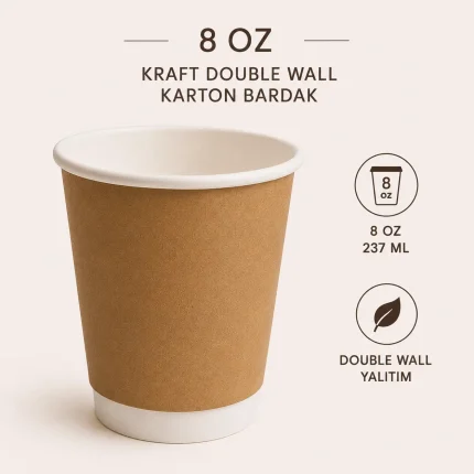 kraft karton bardak