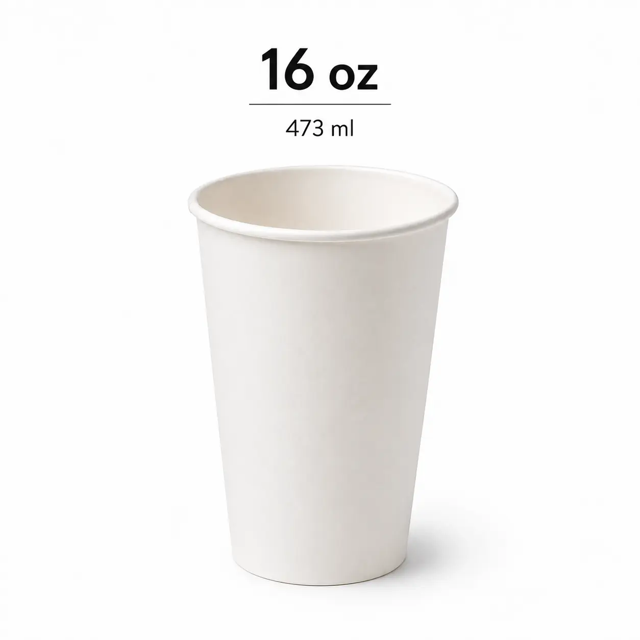 16-oz-karton-bardak Karton Bardak 16 Oz Baskısız Sıcak 100 Adetli - Görsel 1