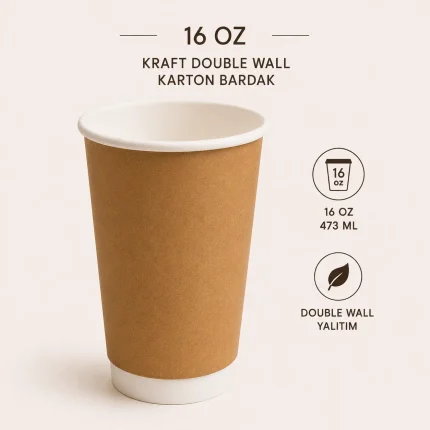 kraft karton bardak