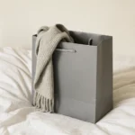Gümüş Mini Karton Çanta - 17x26.5 cm - 24 Adet