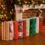 Hediyelik Kare Dipli Kese Kağıdı 8x20x5 cm Karışık Desenli