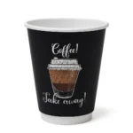 Take Away Karton Bardak - 8 Oz Double Wall Coffee - 100 Adet