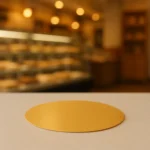 Gold Mukavva Pasta Altlığı - 12 cm Çap - 100 Adet
